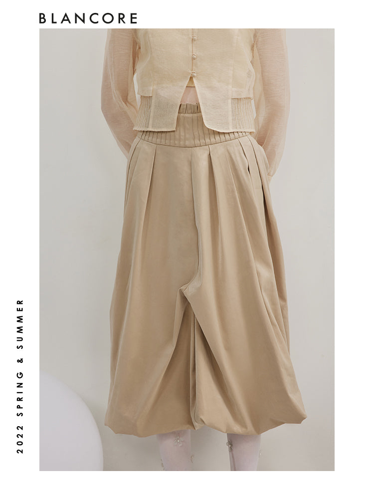 Folded Midi Skirt