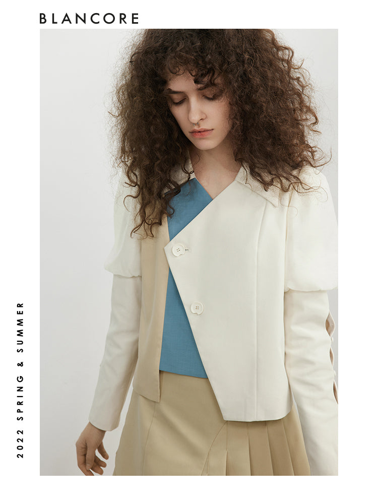 Deconstructed Color Block Shirt