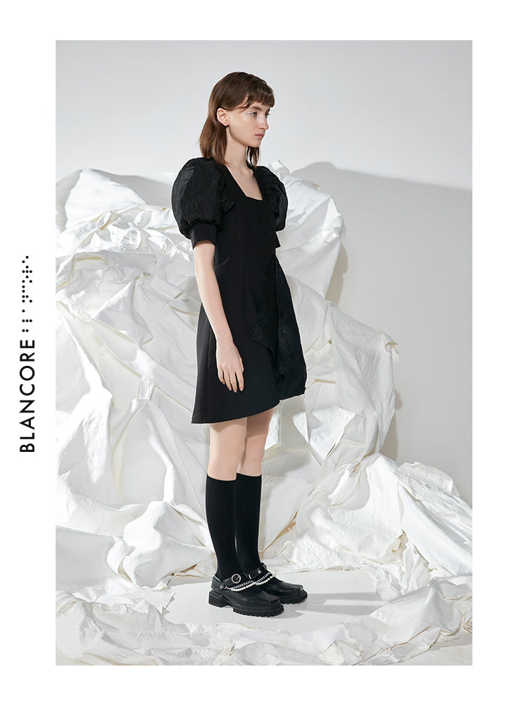 CORSET-STYLE FAKE TWO-PIECE DRESS