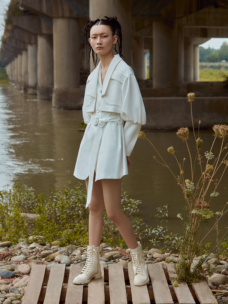 JACQUARD TRENCH COAT