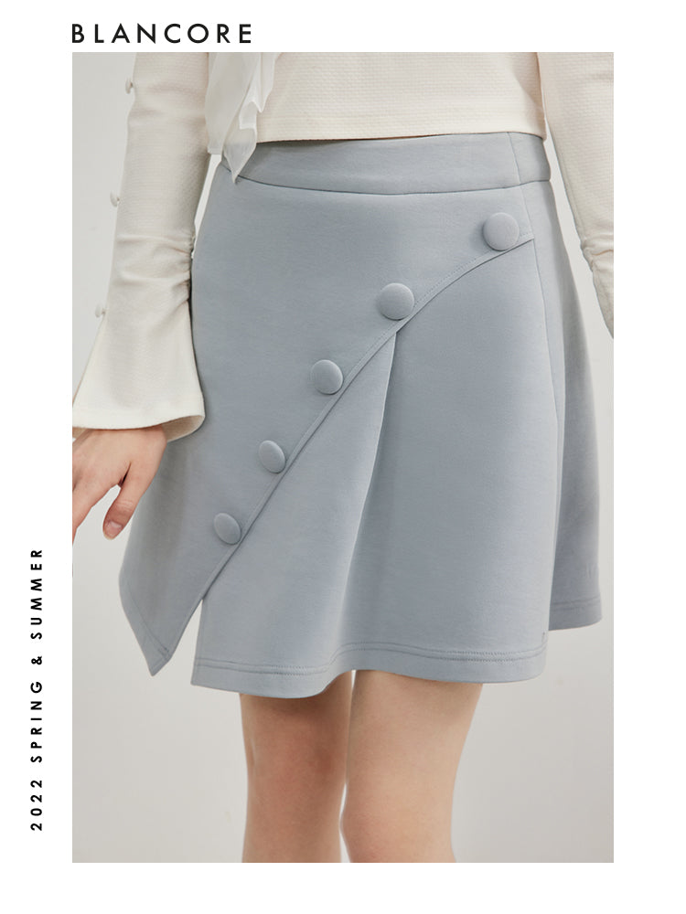 Asymmetrical Pleated Skorts