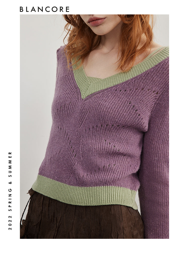 Two-Piece Camel Hair Top with puff sleeves