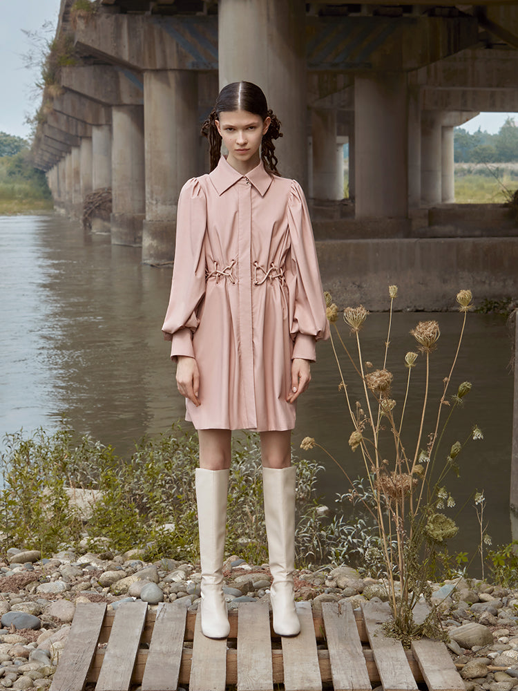 LEATHER TRENCH COAT