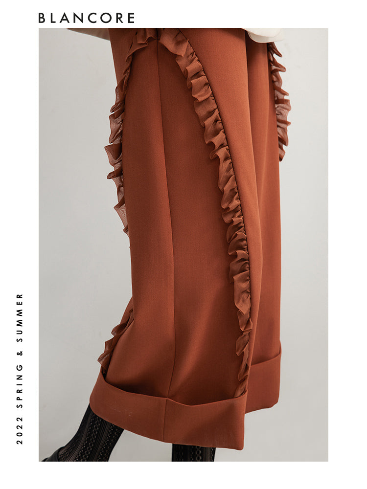 Cropped Straight Trousers
