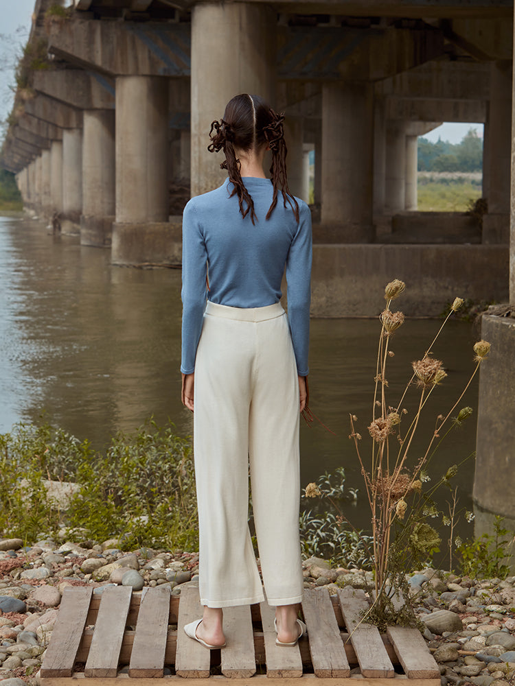 HIGH WAIST TAPERED TROUSER