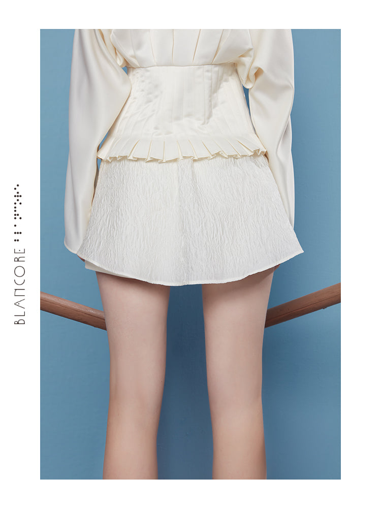 JACQUARD  PANELLED SHORTS
