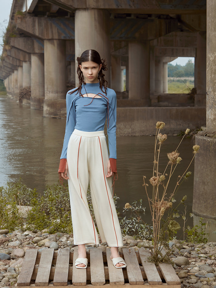 HIGH WAIST TAPERED TROUSER