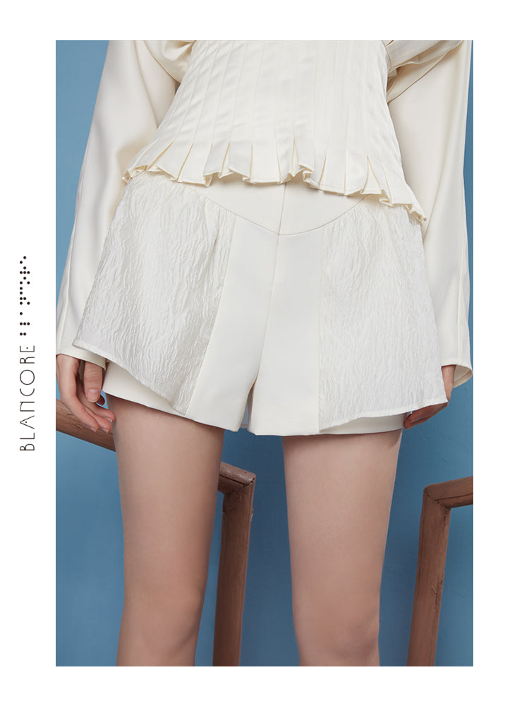 JACQUARD  PANELLED SHORTS