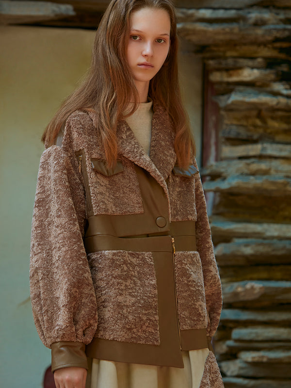 FUR PLANELED COAT