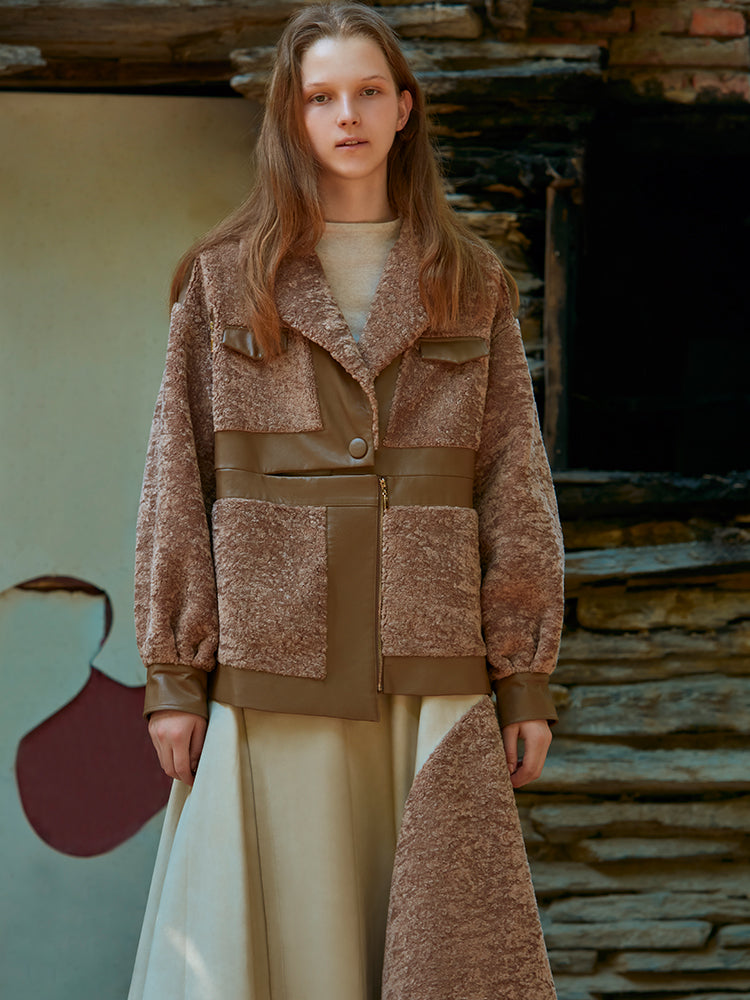 FUR PLANELED COAT