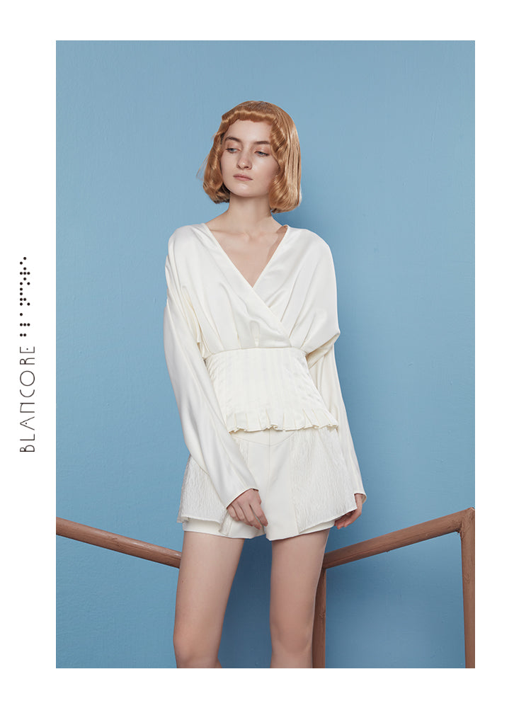 JACQUARD  PANELLED SHORTS