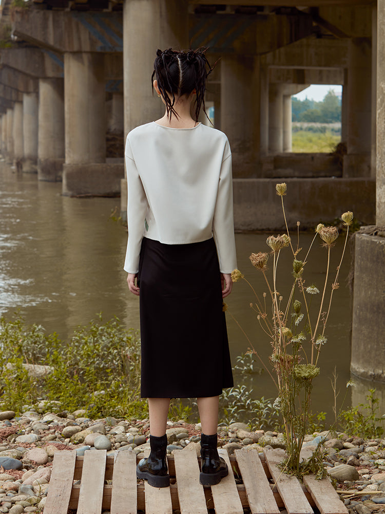 RUCHED SKIRT