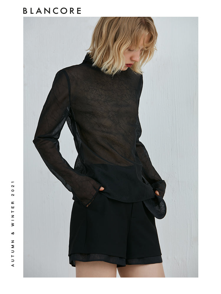 Casual Wide-Thigh Shorts With Detachable Belt