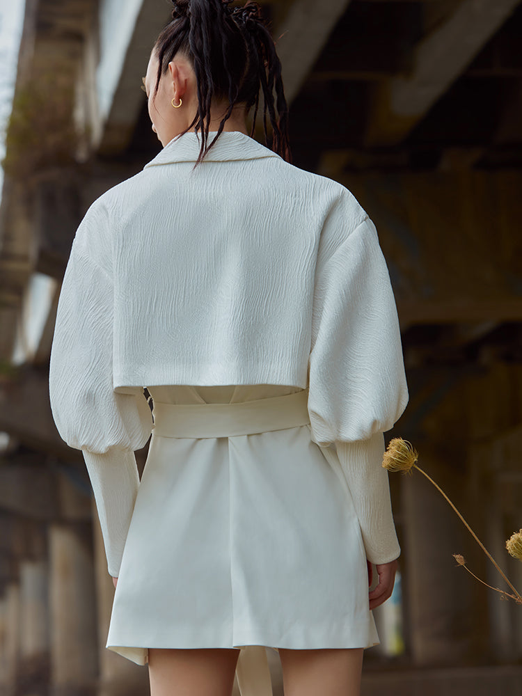 JACQUARD TRENCH COAT