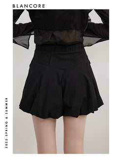 High Waist Bud-Shape Shorts