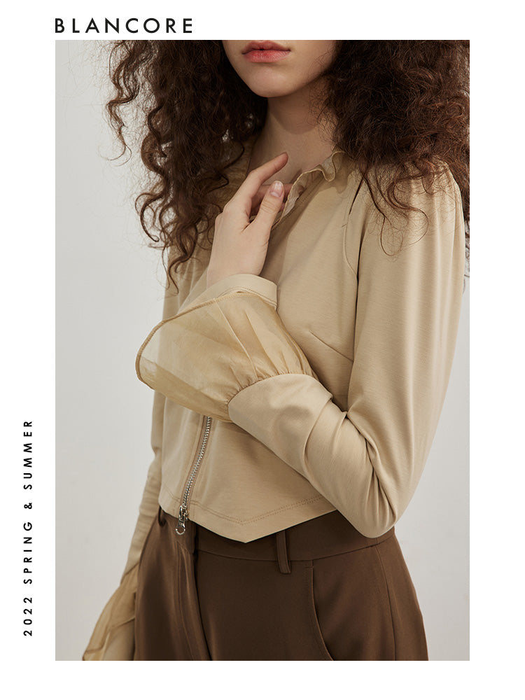 mesh paneled top