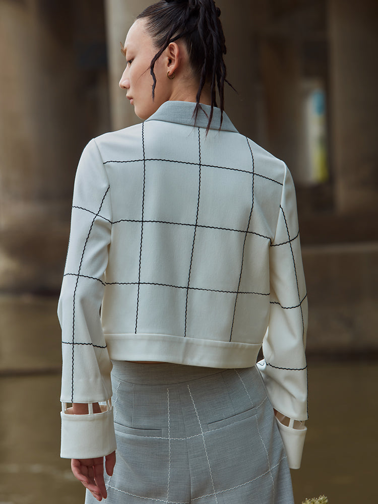 LATTICE PATTERN JACKET