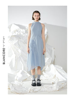 MISPLACED MESH PANEL DRESS