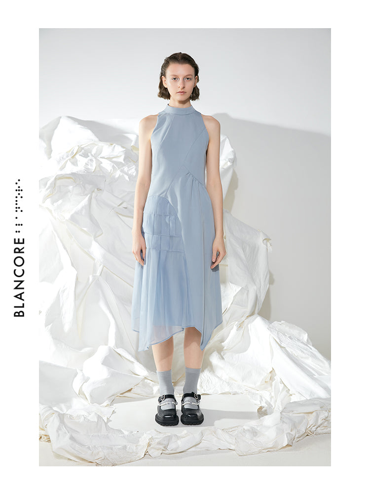 MISPLACED MESH PANEL DRESS