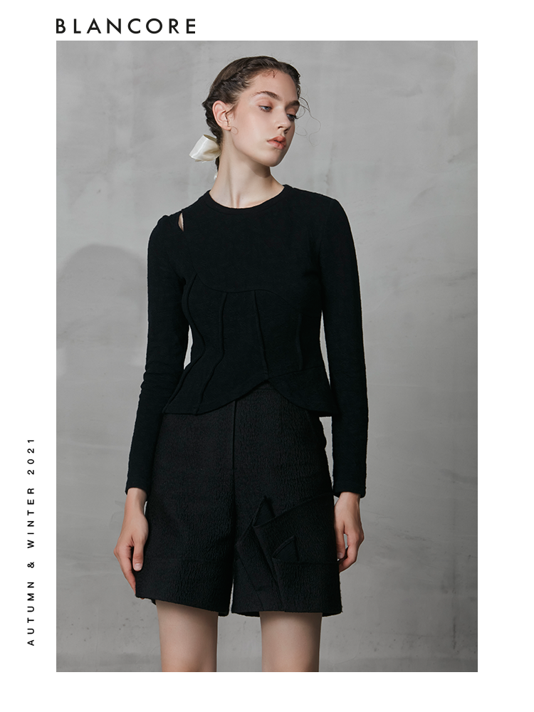 Bermuda Shorts With Pleated Detail