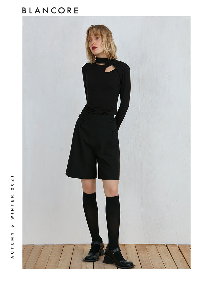 Deconstructed High-Waist Short