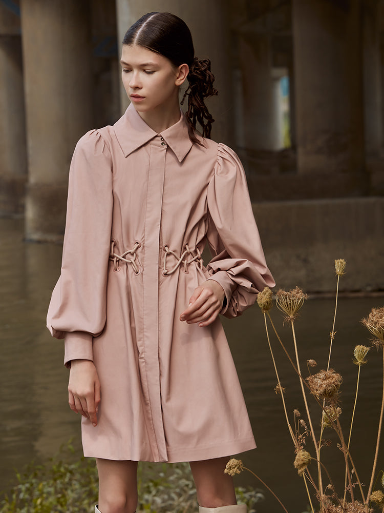 LEATHER TRENCH COAT