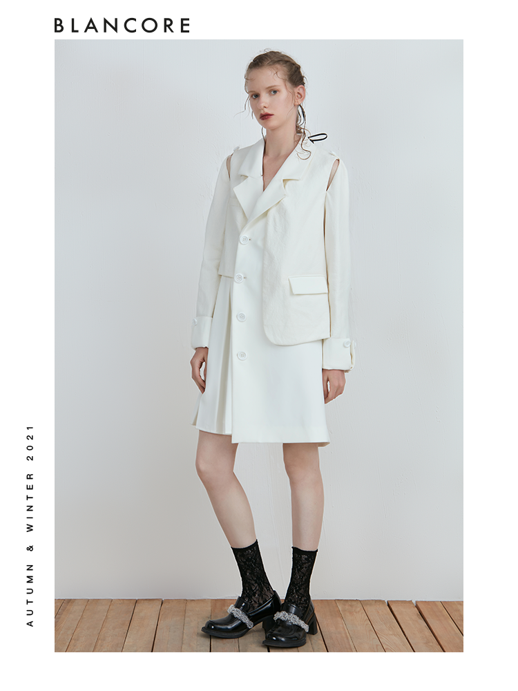 Asymmetrical Deconstructed Trench Dress