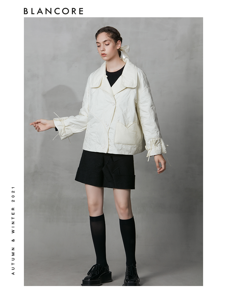 Asymmetrical A-pendulum Embroidery Cotton Jersey