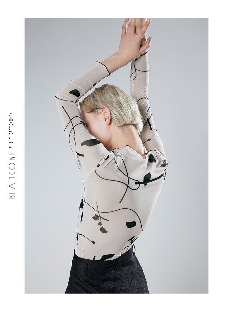 PRINTED BOTTOMING TOP