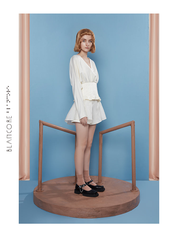 JACQUARD  PANELLED SHORTS