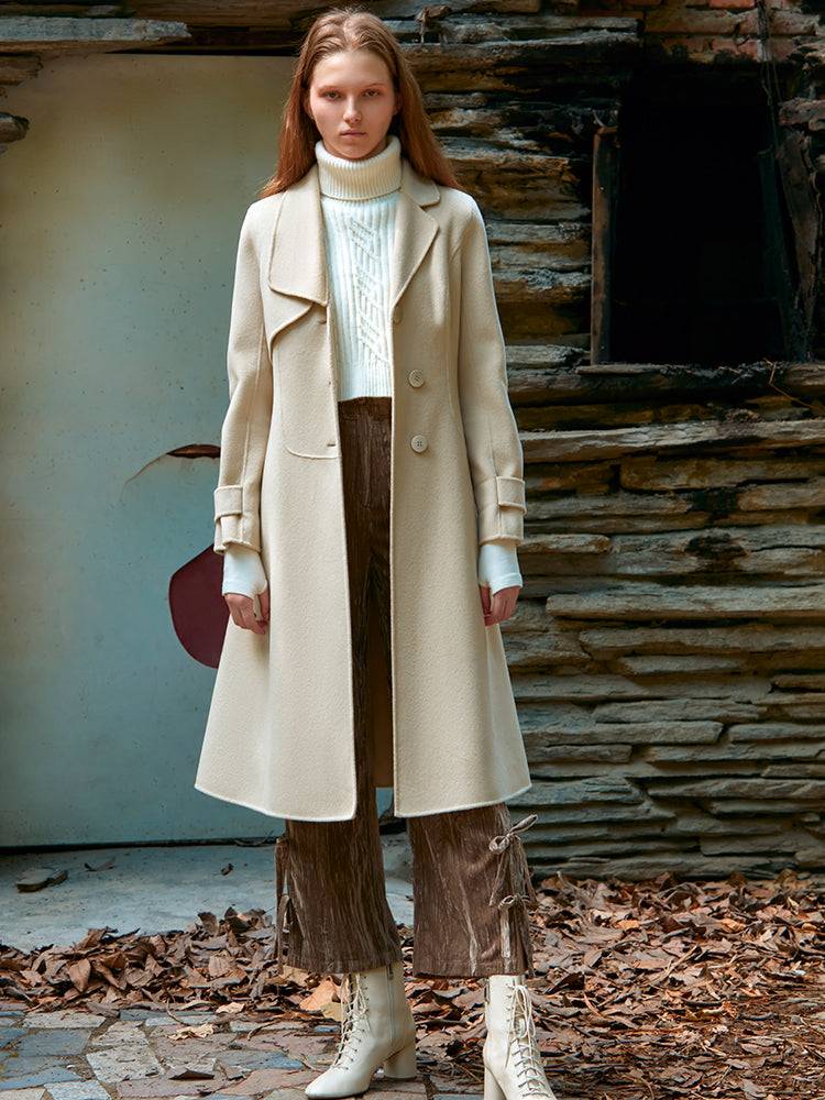 BEIGE WOOL COAT