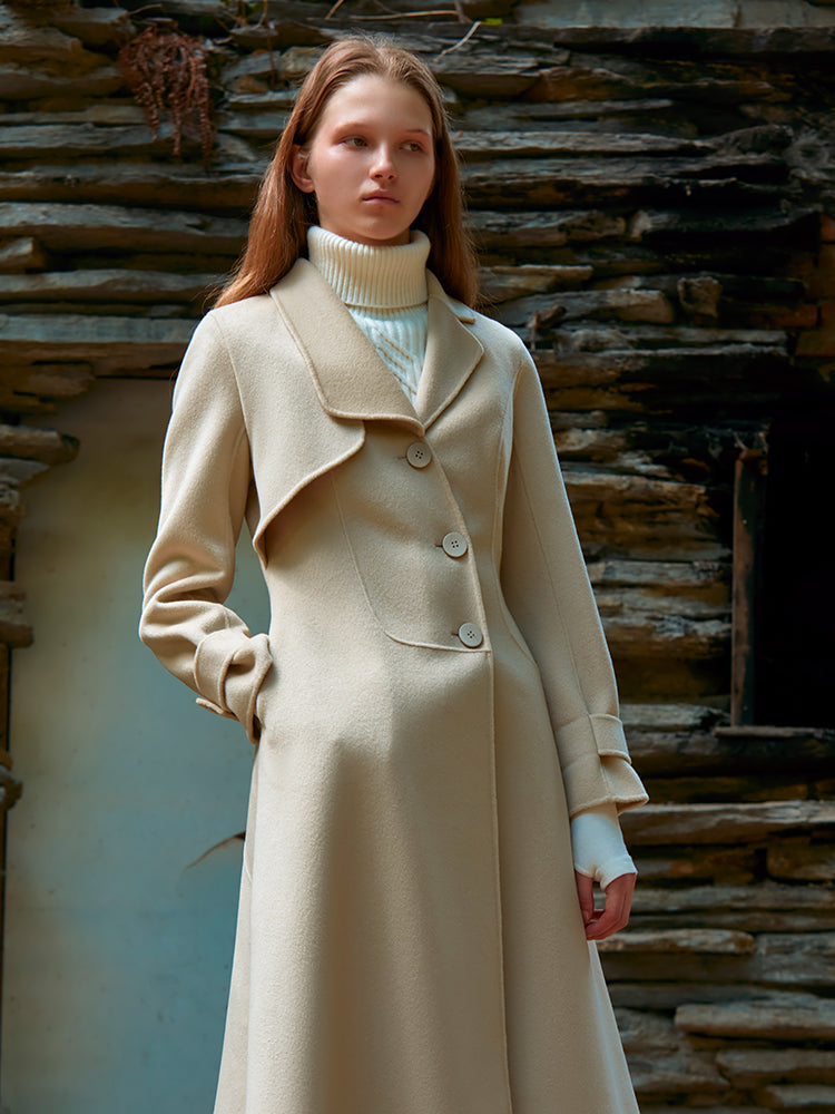 BEIGE WOOL COAT