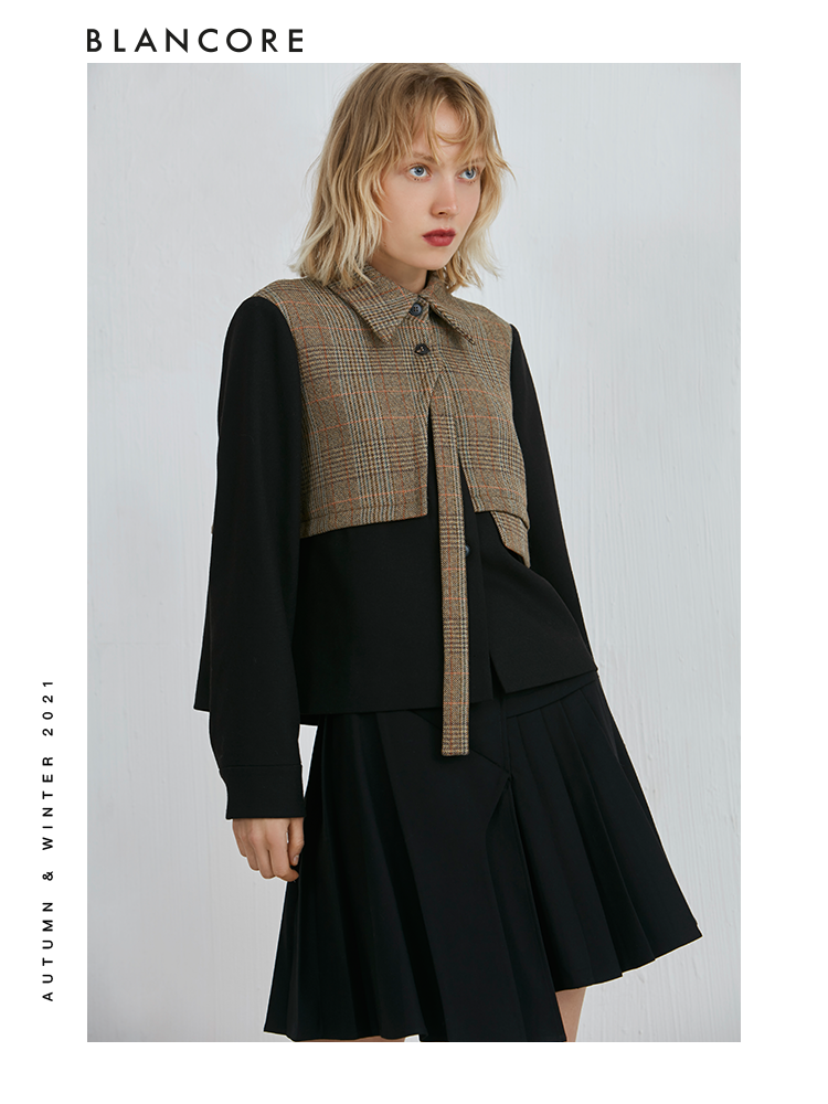 Deconstructed Pleated Skirt