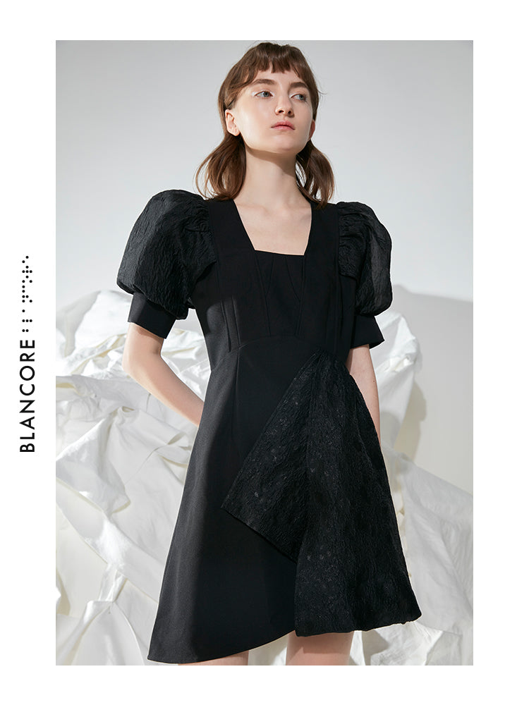 CORSET-STYLE FAKE TWO-PIECE DRESS