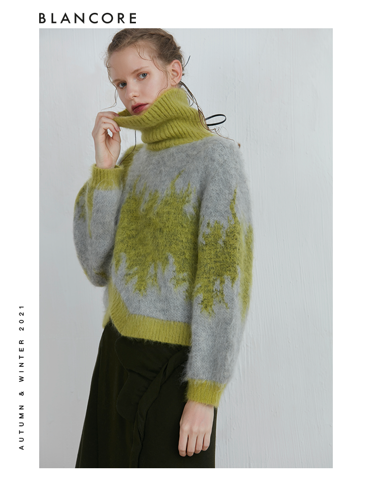 Color Block Pullover Sweater