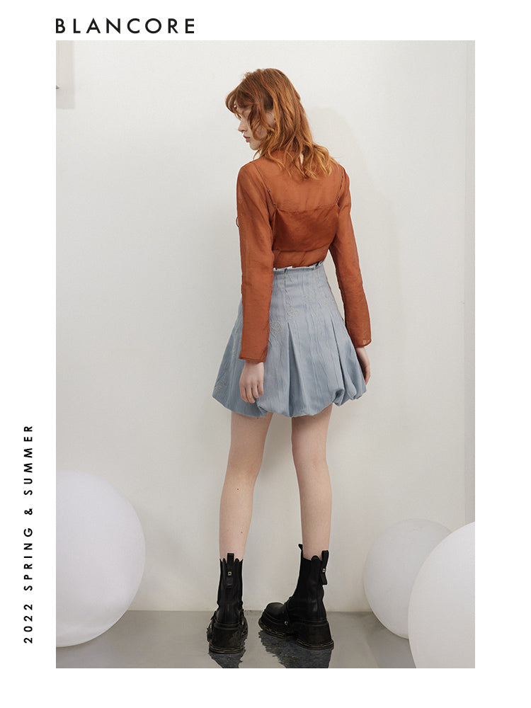 Bud-Shape High Waist Skirt