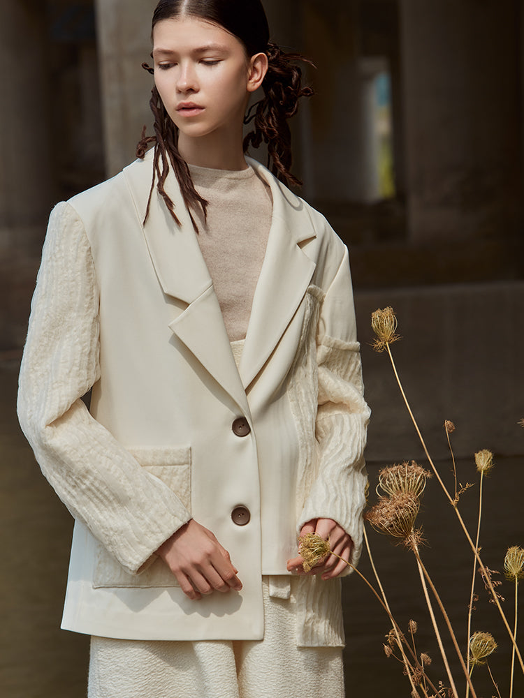 PLEATED WAISTED WOOL KNIT