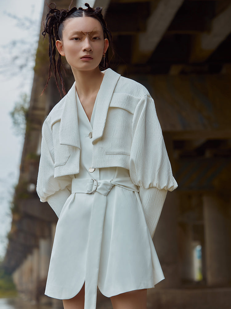 JACQUARD TRENCH COAT