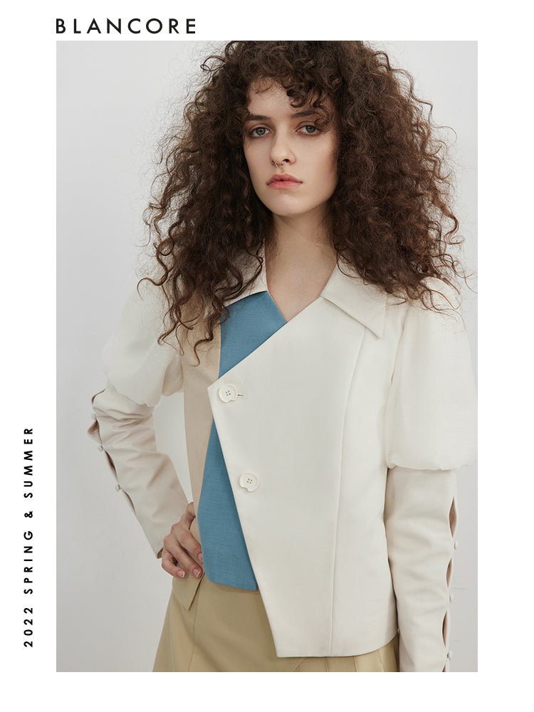 Deconstructed Color Block Shirt