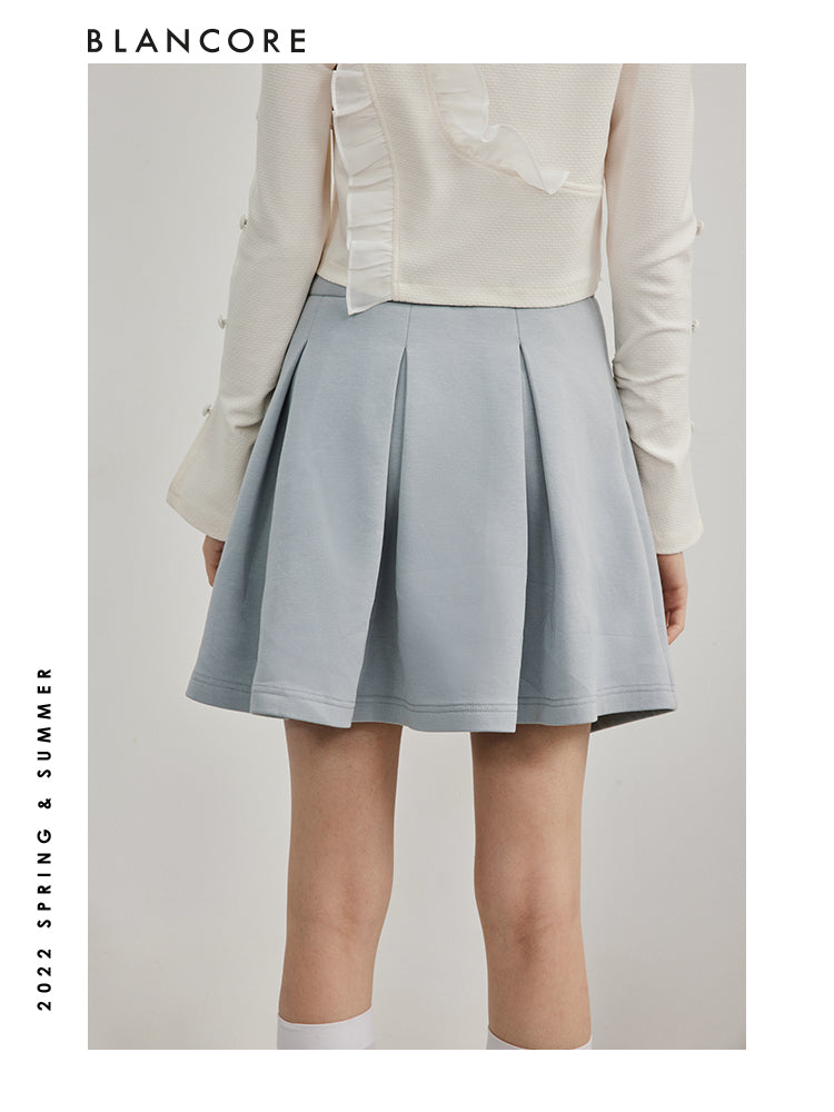 Asymmetrical Pleated Skorts