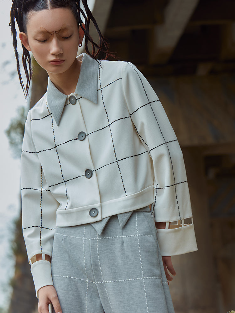 LATTICE PATTERN JACKET