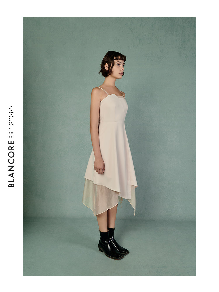 IRREGULAR HEM PANELLED DRESS