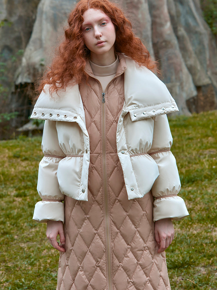 TWO PIECE DOWN PUFFER JACKET