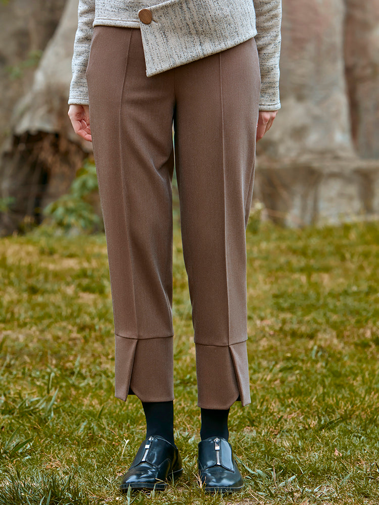 HIGH WAIST TAPERED TROUSER