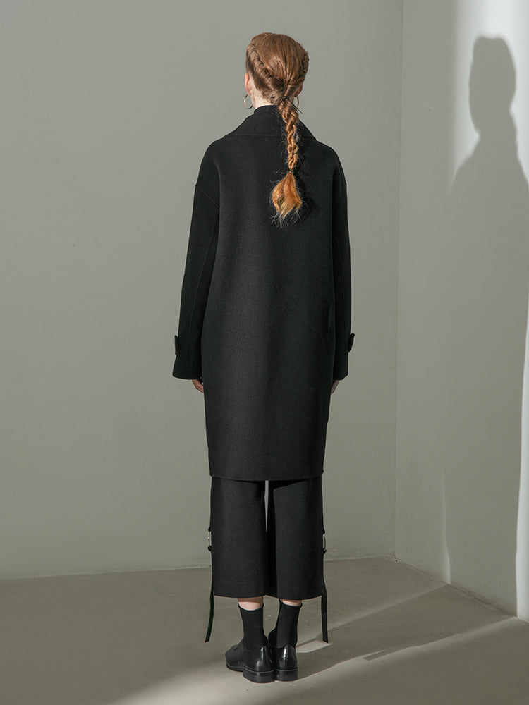 Assymetric Wool Coat