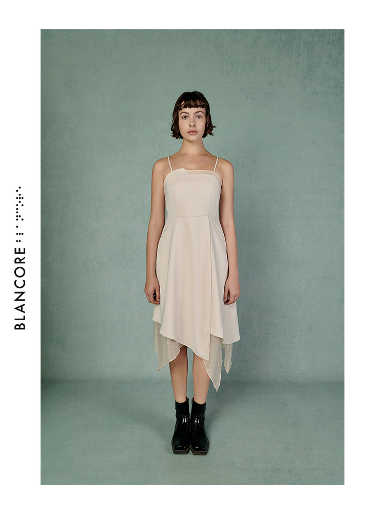 IRREGULAR HEM PANELLED DRESS