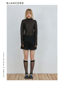 Casual Wide-Thigh Shorts With Detachable Belt