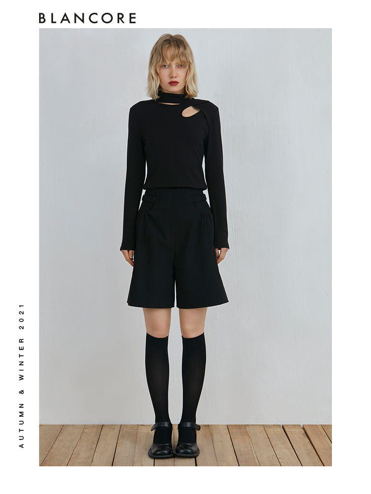 Deconstructed High-Waist Short