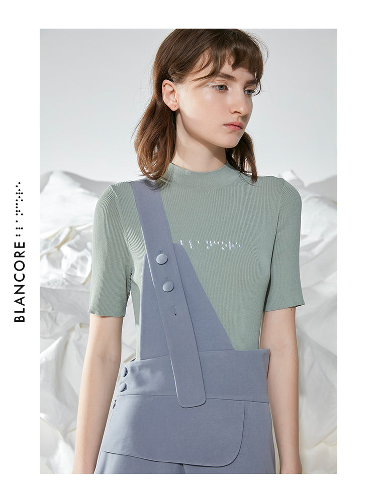 ONE-SHOULDER STRAP DRESS SUIT