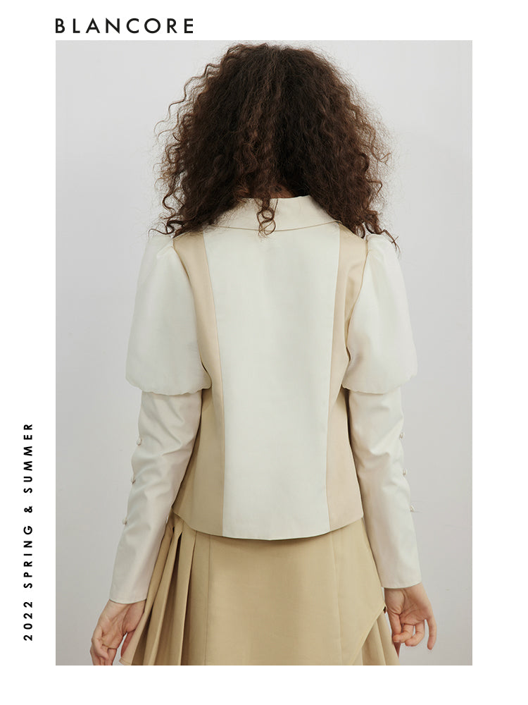 Deconstructed Color Block Shirt